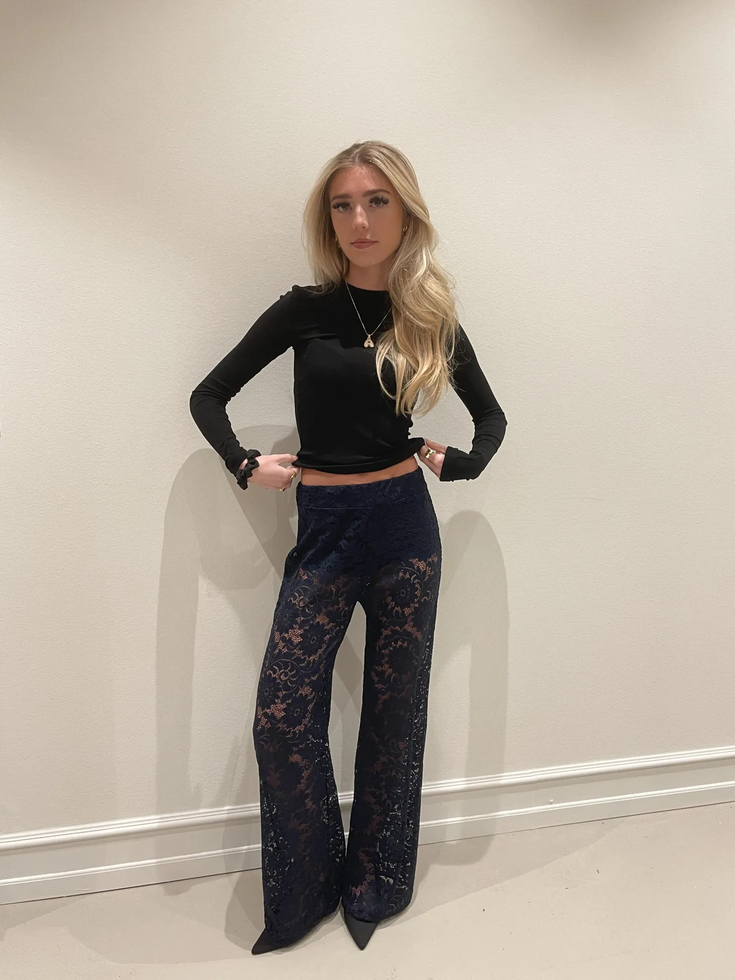 Marla blonde bukser - Navy