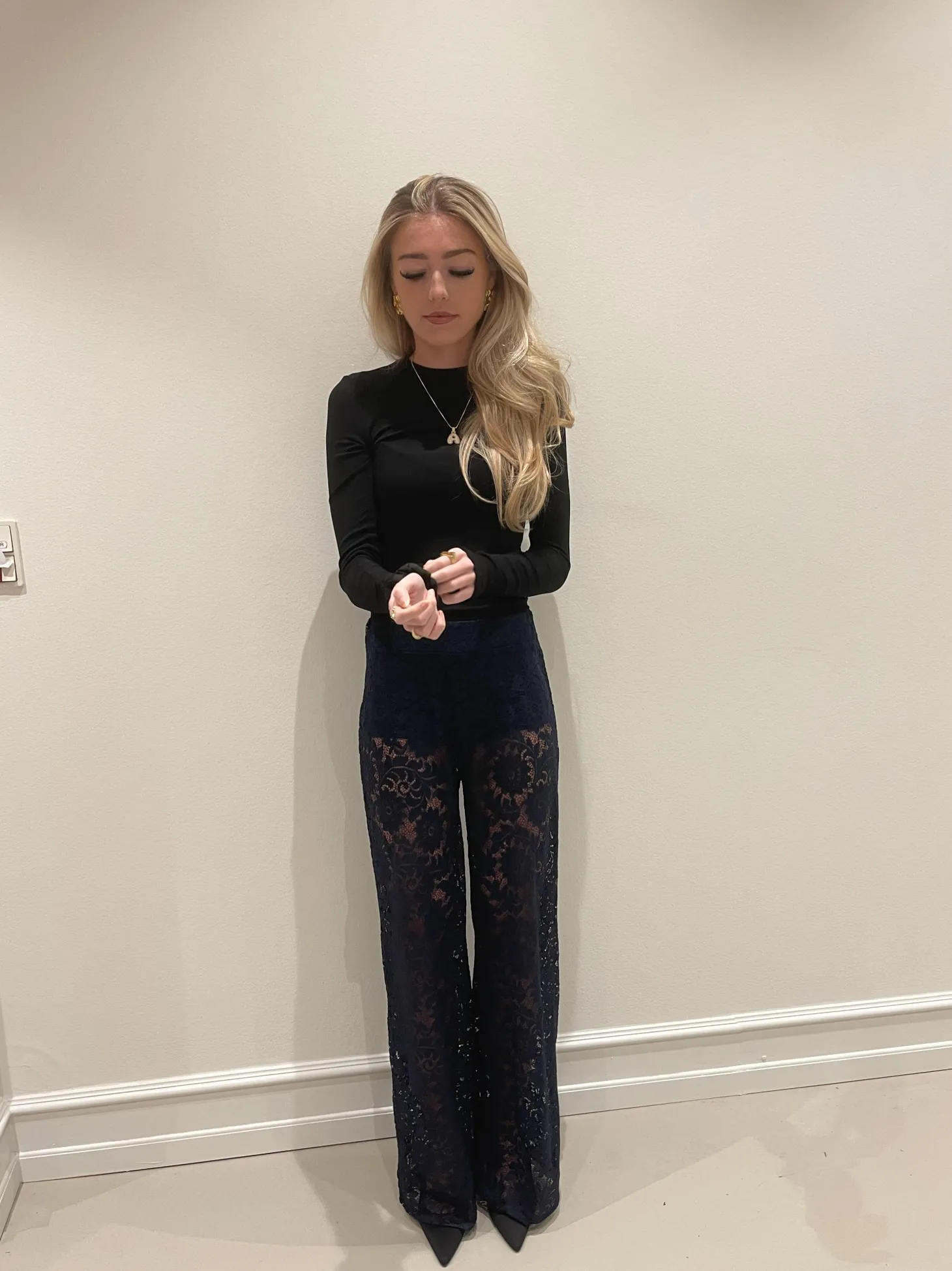 Marla blonde bukser - Navy