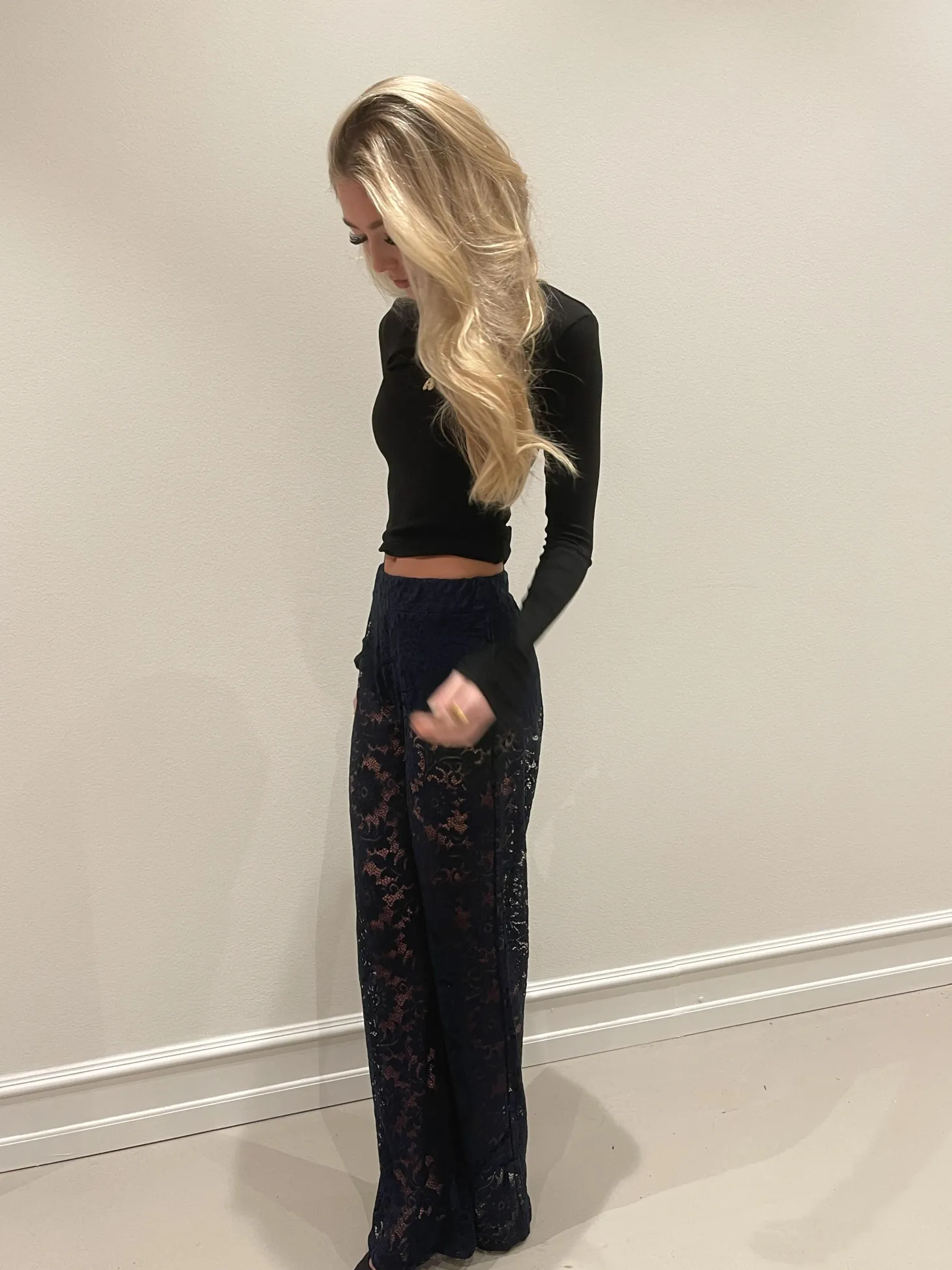 Marla blonde bukser - Navy