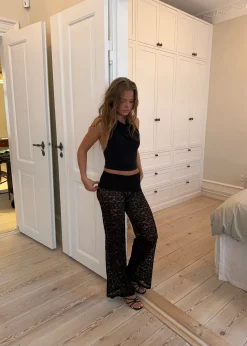 Marly blondebukser med kant - Sort