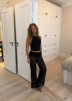 Marly blondebukser med kant - Sort