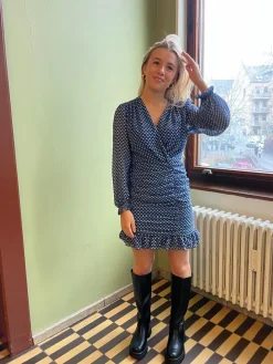 Matilde W kjole - Blå