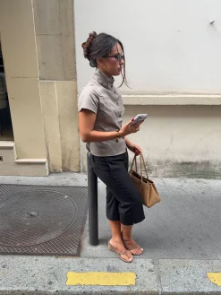 Maxima skjorte med knapper - Taupe