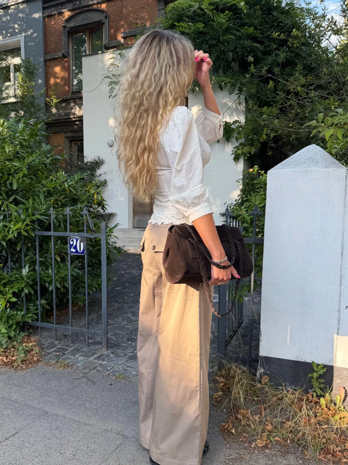 Maxim bukser med knapper - Beige