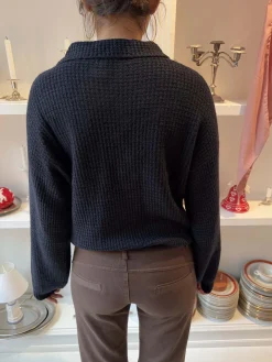 Molly striktrøje - Navy