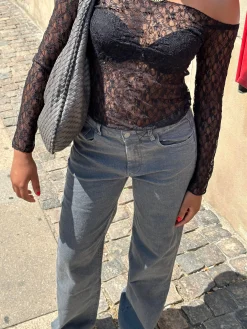 Nuna lavtaljede jeans - Grå