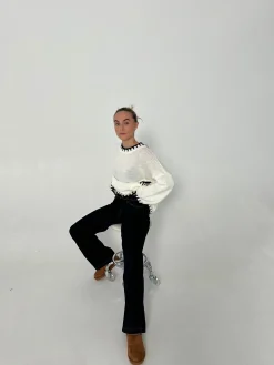 Nuna lavtaljede jeans - Mørk denim