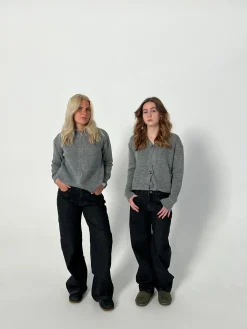 Nuna lavtaljede jeans - Sort