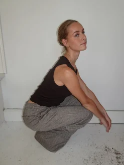 Olia suitbukser med opsmøg - Brun