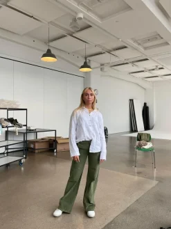 Pandora lærredsbukser - Kaki