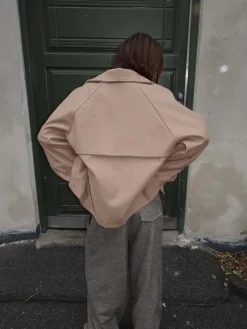 Patricia kort trenchcoat - Beige