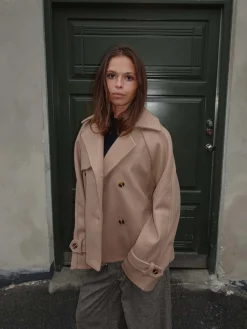 Patricia kort trenchcoat - Beige