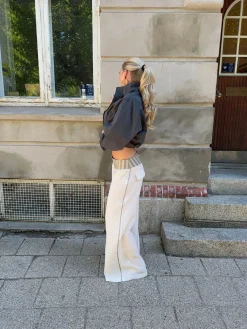 Polly bukser med striber - Hvid
