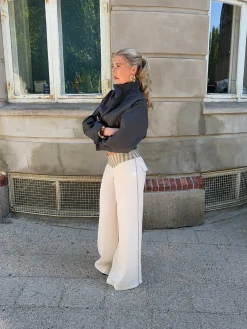 Polly bukser med striber - Hvid