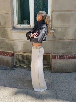 Polly bukser med striber - Hvid