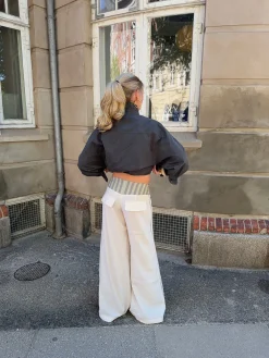 Polly bukser med striber - Hvid