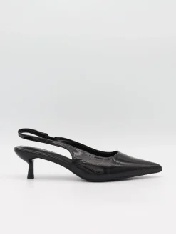 Robin slingback mules - Sort