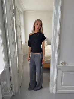 Ronya bukser med bælte - Grå