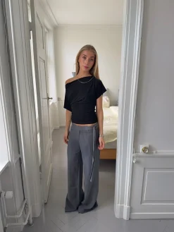 Ronya bukser med bælte - Grå