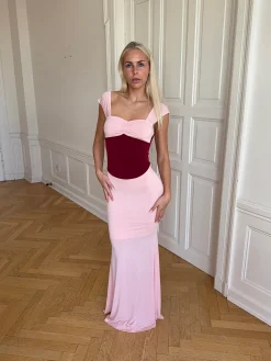 Rosa kjole - Lyserød/rød