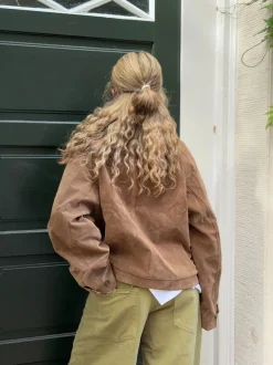 Rosie jakke i ruskind - Brun