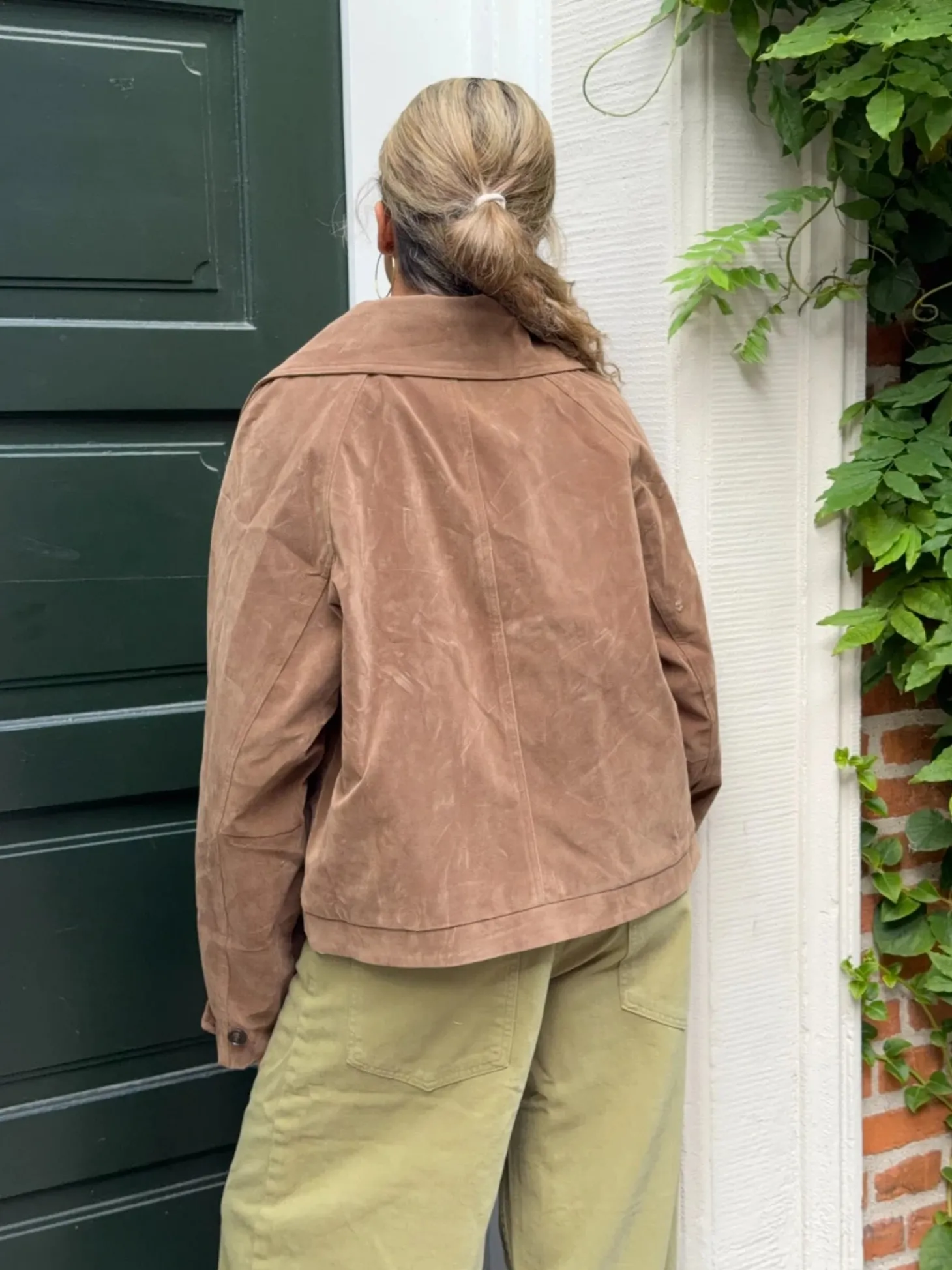 Rosie jakke i ruskind - Brun