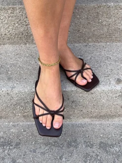 Rowena sandal - Mørkebrun
