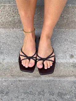 Rowena sandal - Mørkebrun