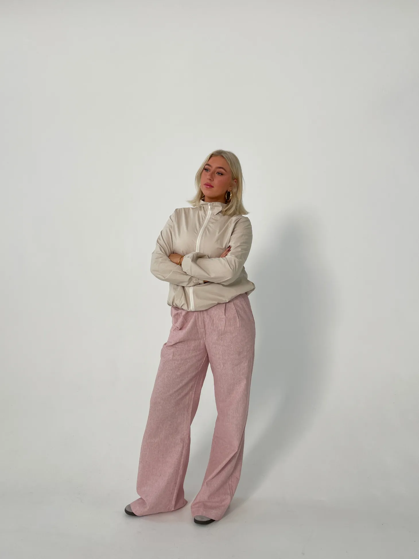 Sadie stribede bukser - Rød/hvid