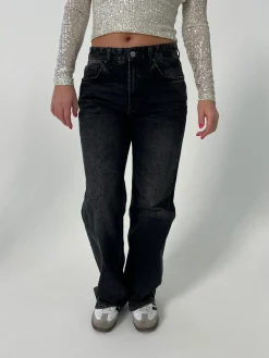 Sage baggy jeans - Mørke grå denim