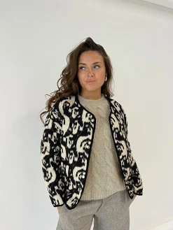 Sasja jakke - Sort/hvid