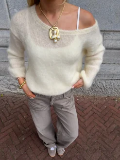 Scandivv fluffy strik - Off white
