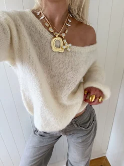 Scandivv fluffy strik - Off white