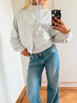 Scandivv jakke med tern - Hvid