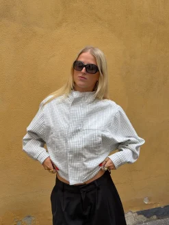 Scandivv jakke med tern - Hvid