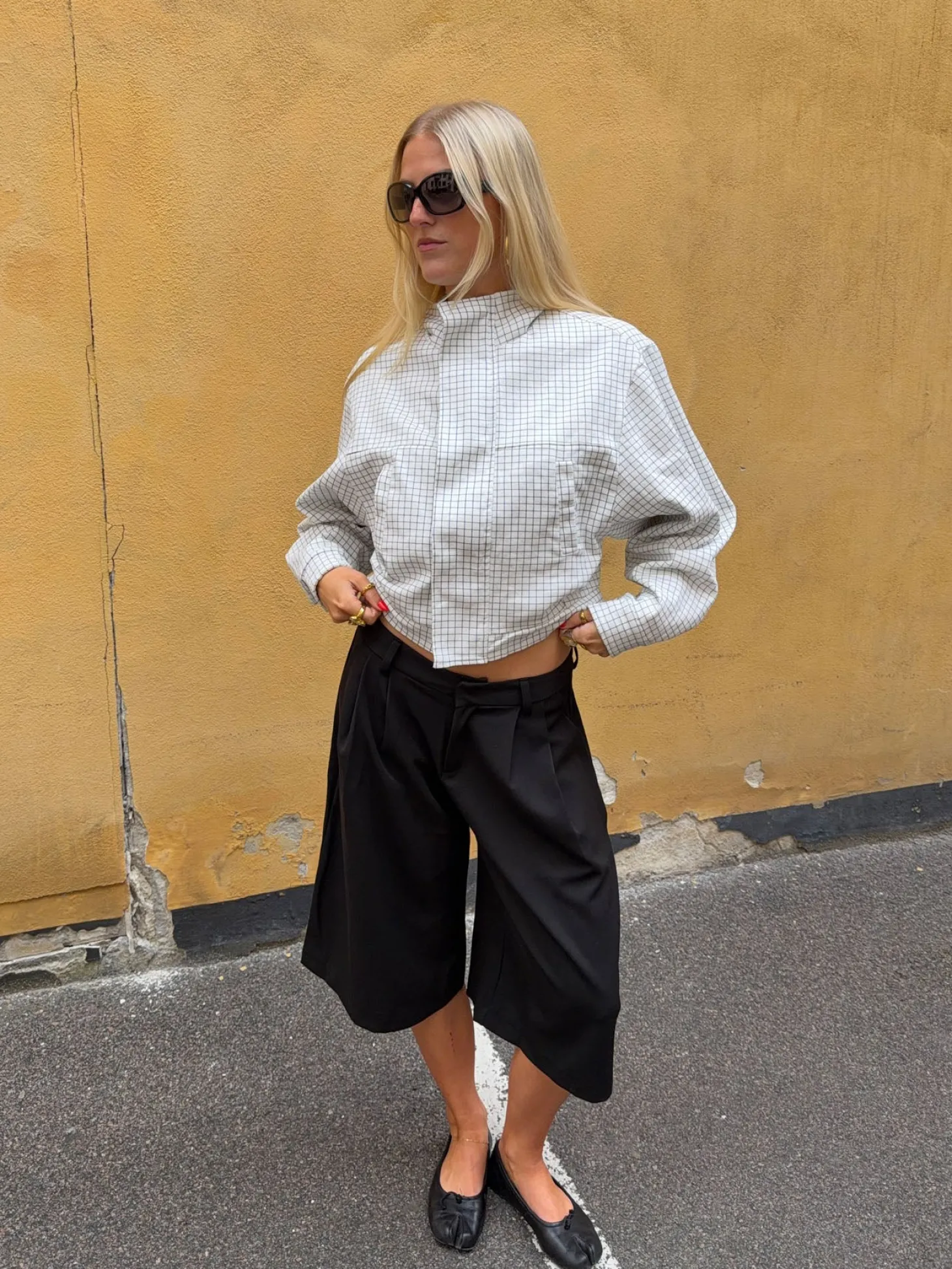 Scandivv jakke med tern - Hvid