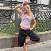 Scandivv skjorte med detaljer - Lilla