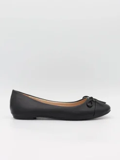 Segovia ballerina sko med sløjfe - Sort