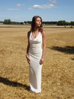 Sesia maxi blondekjole - Hvid