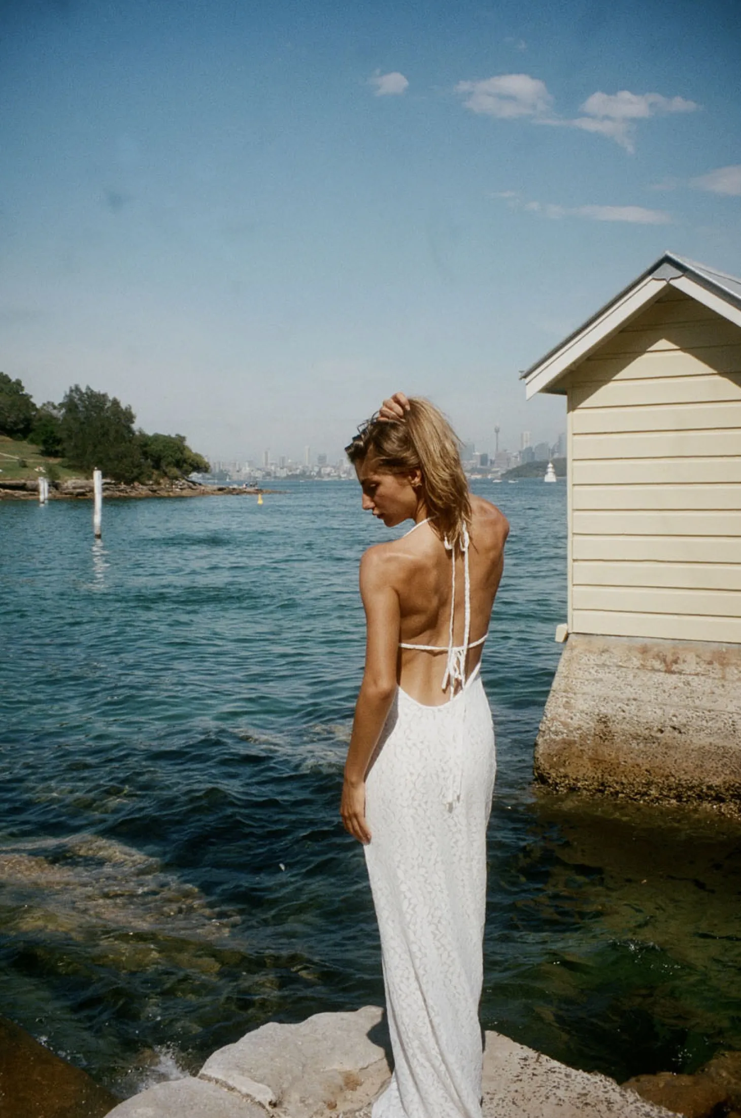 Sesia maxi blondekjole - Hvid