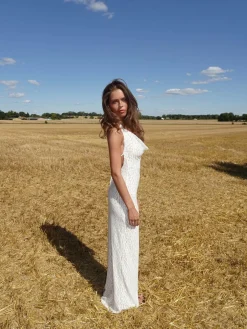 Sesia maxi blondekjole - Hvid