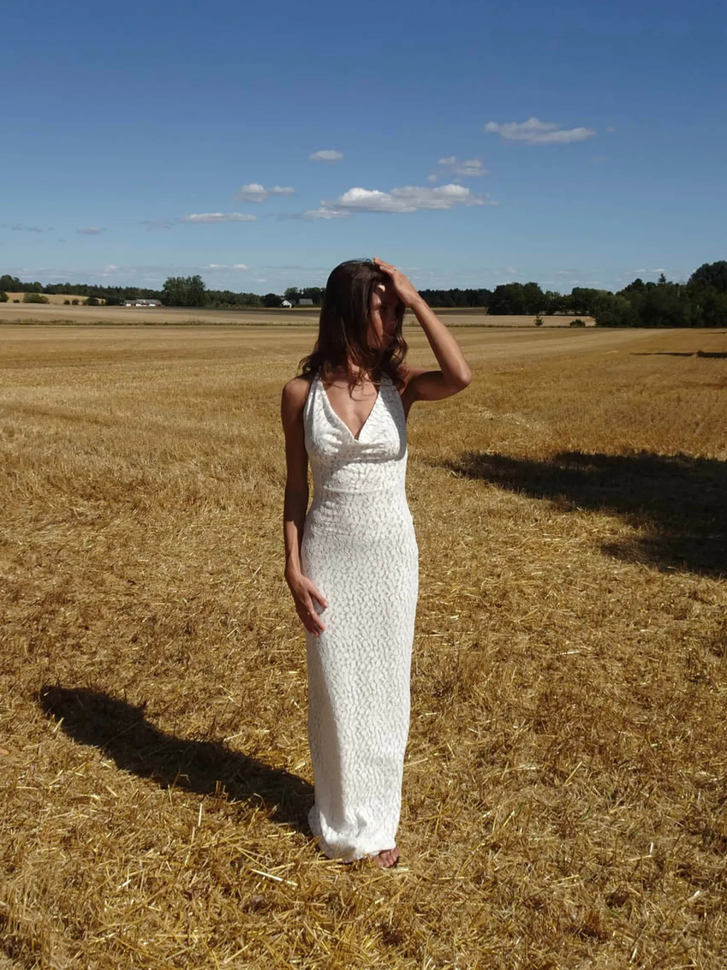 Sesia maxi blondekjole - Hvid