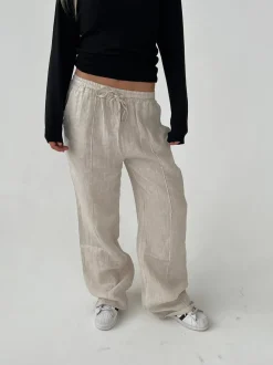 Signe hørbukser - beige
