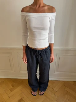 Signe hørbukser - blå