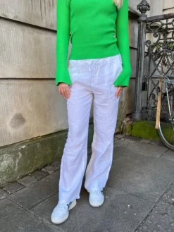 Signe hørbukser - hvid