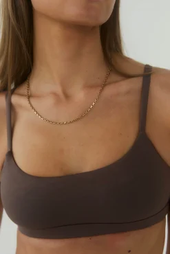 Smooth bralette - Brun