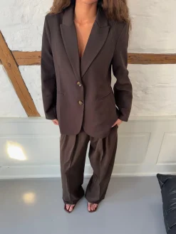 Sonija oversized blazer - Brun