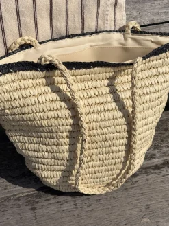 Spencer flet taske - Beige/sort