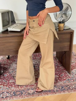 Suna jeans med skørt - Beige