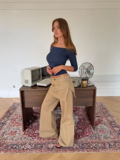 Suna jeans med skørt - Beige